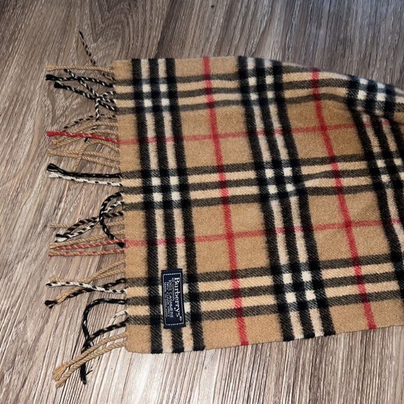 vintage burberry scarf blue label - Picture 3 of 4